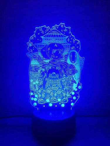 El Viaje De Chihiro Lampara Led Ilusion 3d Studio Ghibli