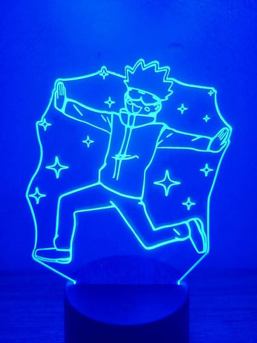 Lampara Led  3d Satoru Gojo Kawaii Jujutsu Kaisen Decoración