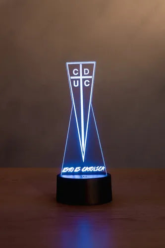 Lámpara Led Universidad Católica Equipo Futbol Fanart Deco