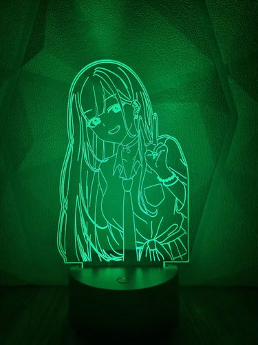 Kitagawa My Dress Up Darling Lampara Led Ilusión 3d Anime