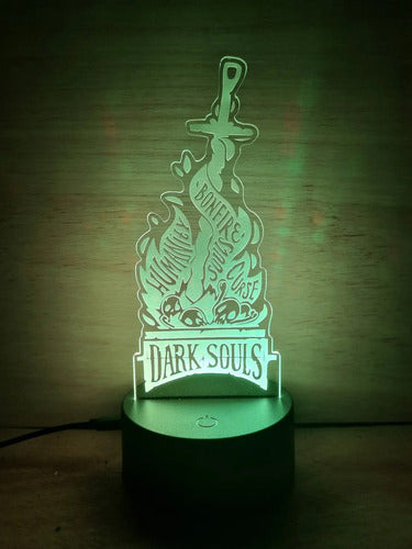 Dark Souls Lámpara Led Fanart Game Decoracion