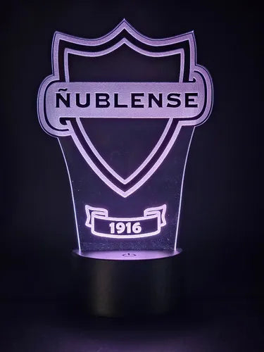 Ñublense Fútbol Lampara Led Ilusion 3d Fanart Club Deportivo