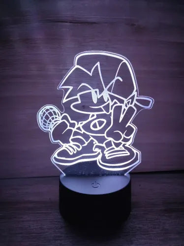 Lampara Led 3d Boyfriend Friday Night Funkin Fnf