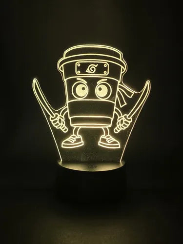Lámpara Capuchino Asesino Led Ilusión Decoración Fan Art