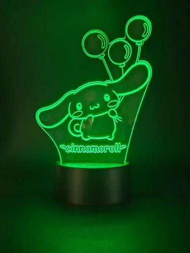 Cinnamoroll Lámpara Led Kawaii Fanart Serie Hello Kitty