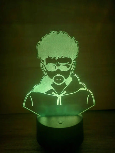 Bad Bunny Yonaguni Anime Lampara Led 3d Decoracion Luz
