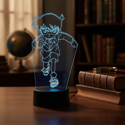 Lámpara Led Detective Conan Fan Art Decorativa