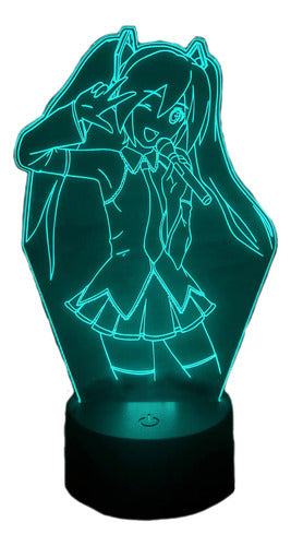 Lámpara Led Hatsune Miku Decoración