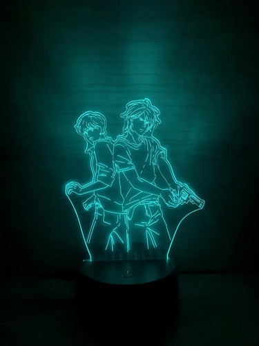 Banana Fish Lampara Led Ilusión 3d Eiji Y Ash Fan Art Manga