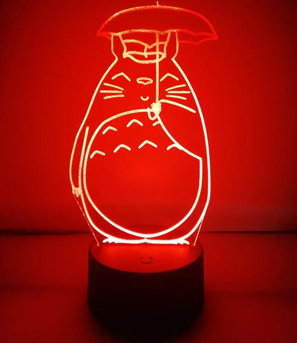 Lampara Led 3d Mi Vecino Totoro Studio Ghibli