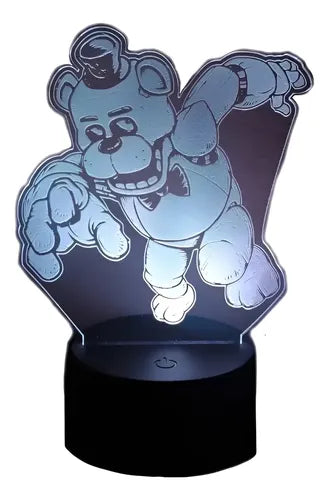 Freddy Five Nights At Freddy's Lámpara Led 3d Fnaf Luz