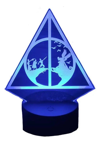 Lampara Led 3d Reliquias De La Muerte Hp Envío Gratis