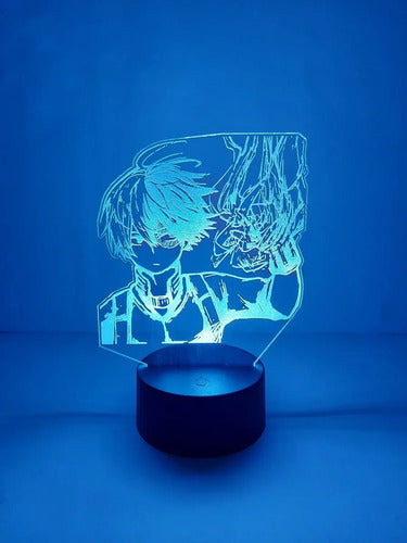 Lampara Led Todoroki Shoto My Hero Academia Luz Decoracion