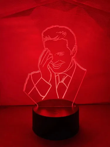 Luis Miguel Fanart Lámpara Led Ilusión 3d Decoración  Negro Otro