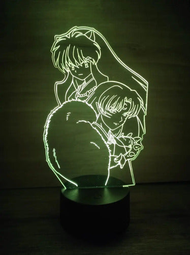 Lampara Led 3d Inuyasha Y Sesshomaru