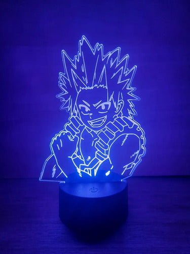 Kirishima Red Riot Lampara Led My Hero Academia Decoracion