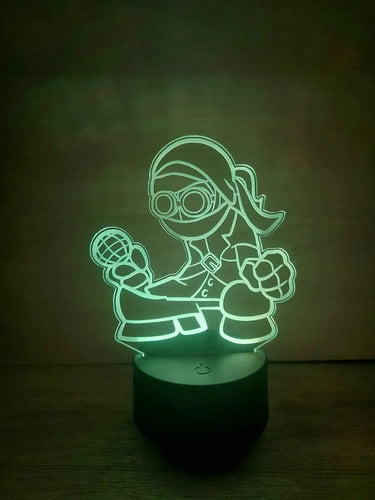 Lampara Led 3d Personajes Friday Night Funkin Fnf Decoración