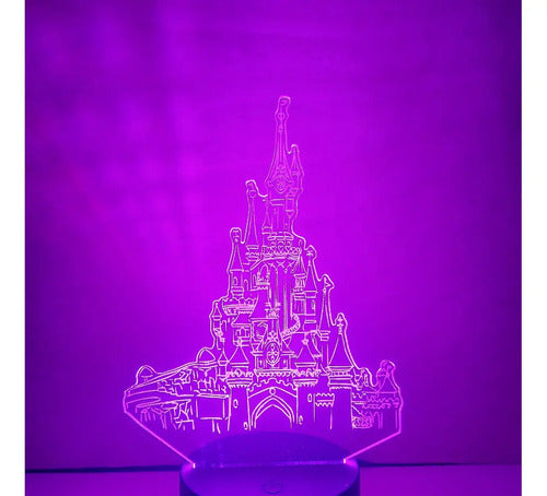 Lámpara Led Castillo Mágico Fan Art Decorativa