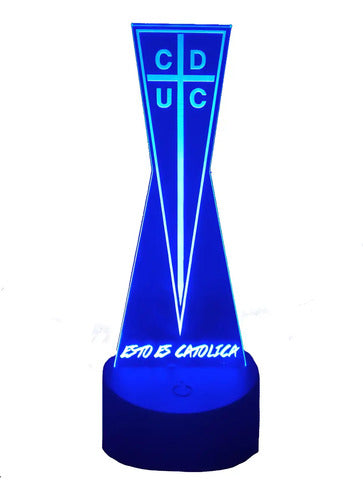 Lámpara Led Universidad Católica Equipo Futbol Fanart Deco