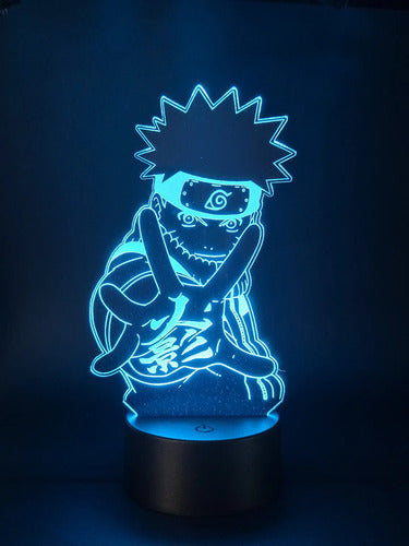 Lampara Led Ilusión 3d Naruto Decoración Anime