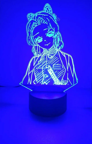 Lampara Led 3d Shinobu Kocho Kimetsu No Yaiba