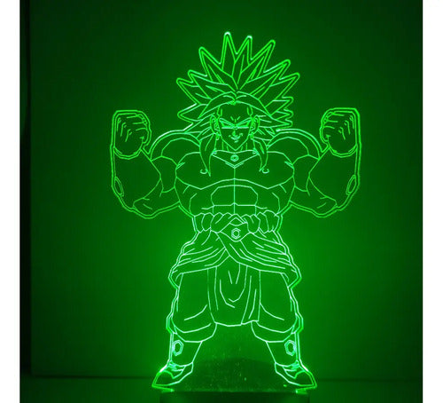 Lámpara Led Broly Clásico Fan Art Decorativa