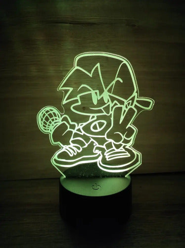 Lampara Led 3d Personajes Friday Night Funkin Fnf Decoración