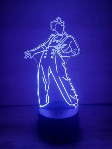 Lámpara Led Harry Styles Luz Ilusión 3d Decoración