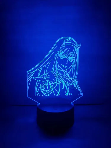Zero Two Darling In The Franxx 002 Lampara Led Fanart