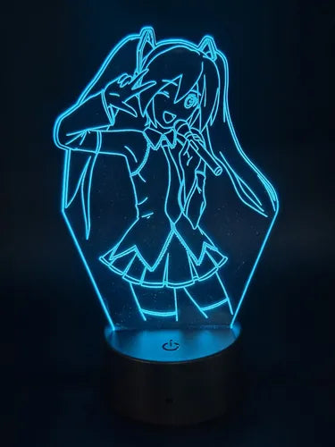 Lámpara Led Hatsune Miku Decoración