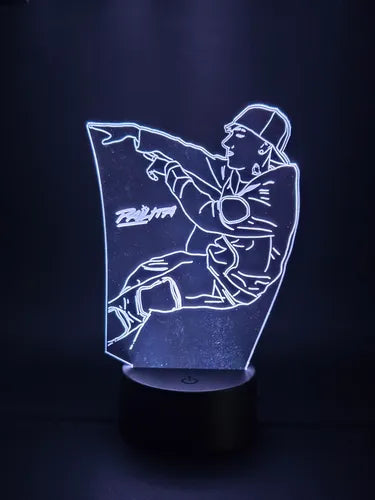 Pailita Lámpara Led Ilusión 3d Cantante Fanart