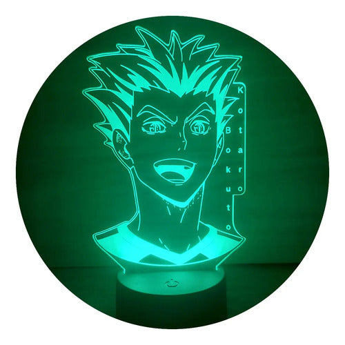 Lámpara Led Kotaro Bokuto Haikyuu Fan Art Decoración