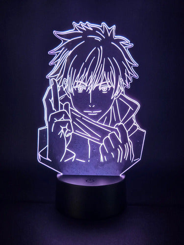 Lampara Led 3d Satoru Gojo Jujutsu Kaisen Envío Gratis