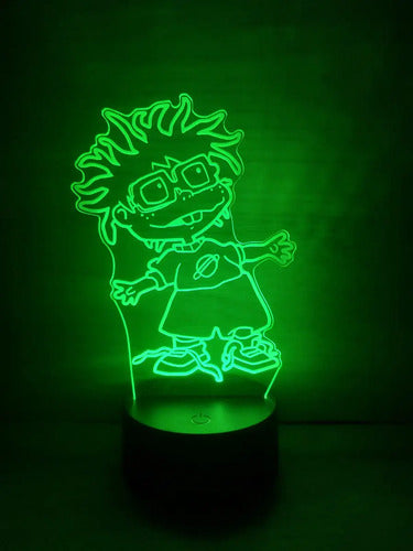 Carlitos Rugrats Lámpara Led Animado Artline Infantil Negro