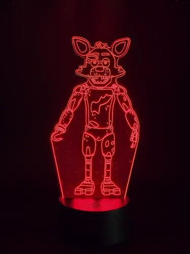 Foxy Five Nights At Freddy's Lámpara Led 3d Fnaf Led