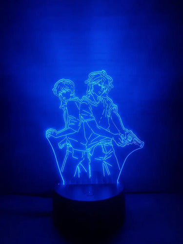 Banana Fish Lampara Led Ilusión 3d Eiji Y Ash Fan Art Manga