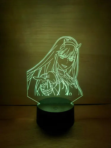 Zero Two Darling In The Franxx 002 Lampara Led Fanart