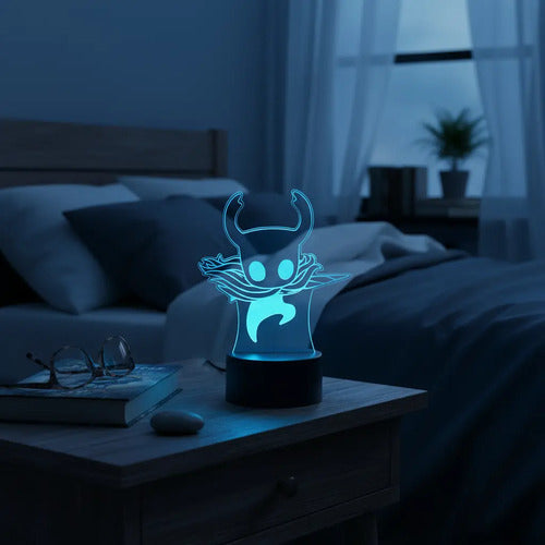 Hollow Knight Lámpara Led Fanart Game Decoracion