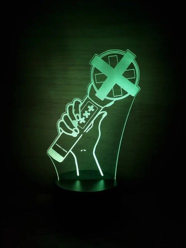 Tomorrow X Together Lightstick Lampara Led Ilusion 3d Kpop Negro