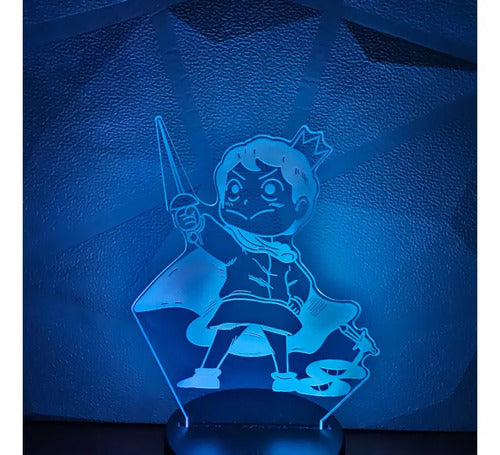 Bojji Y Kage Ranking Of Kings Lámpara Led Ilusión 3d Fanart