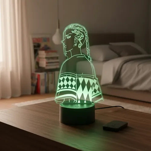Lampara Led 3d Ken Ryuguji Draken Tokyo Revengers Anime