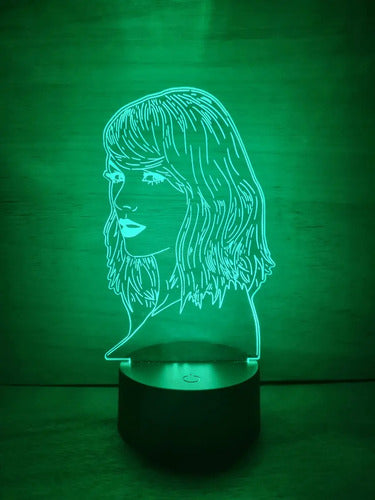 Lampara Led Taylor Swift Cantante Decoración Art Line
