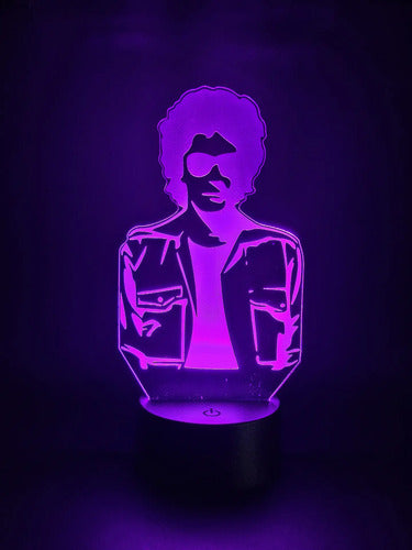 Lampara Led Gustavo Cerati Cantante Decoración Art Line