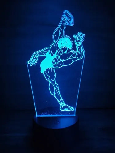Baki The Grappler Lampara Led 3d Decoracion Anime Manga