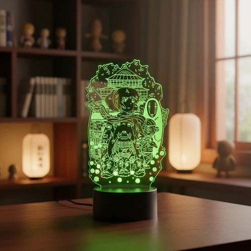 El Viaje De Chihiro Lampara Led Ilusion 3d Studio Ghibli