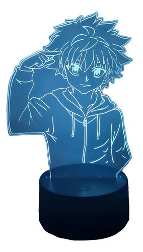 Lampara Led 3d Killua Zoldyck Hunter × Hunter Luz Decoración