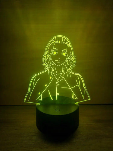 Lampara Led 3d Manjiro Sano Mikey Tokyo Revengers Anime