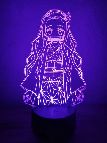 Lampara Led 3d Nezuko Demon Slayer Kny Envío Gratis