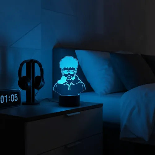 Bad Bunny Yonaguni Anime Lampara Led 3d Decoracion Luz