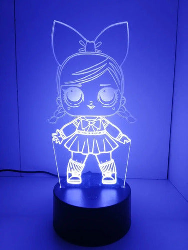Lampara Led 3d Muñeca Lol Surprise